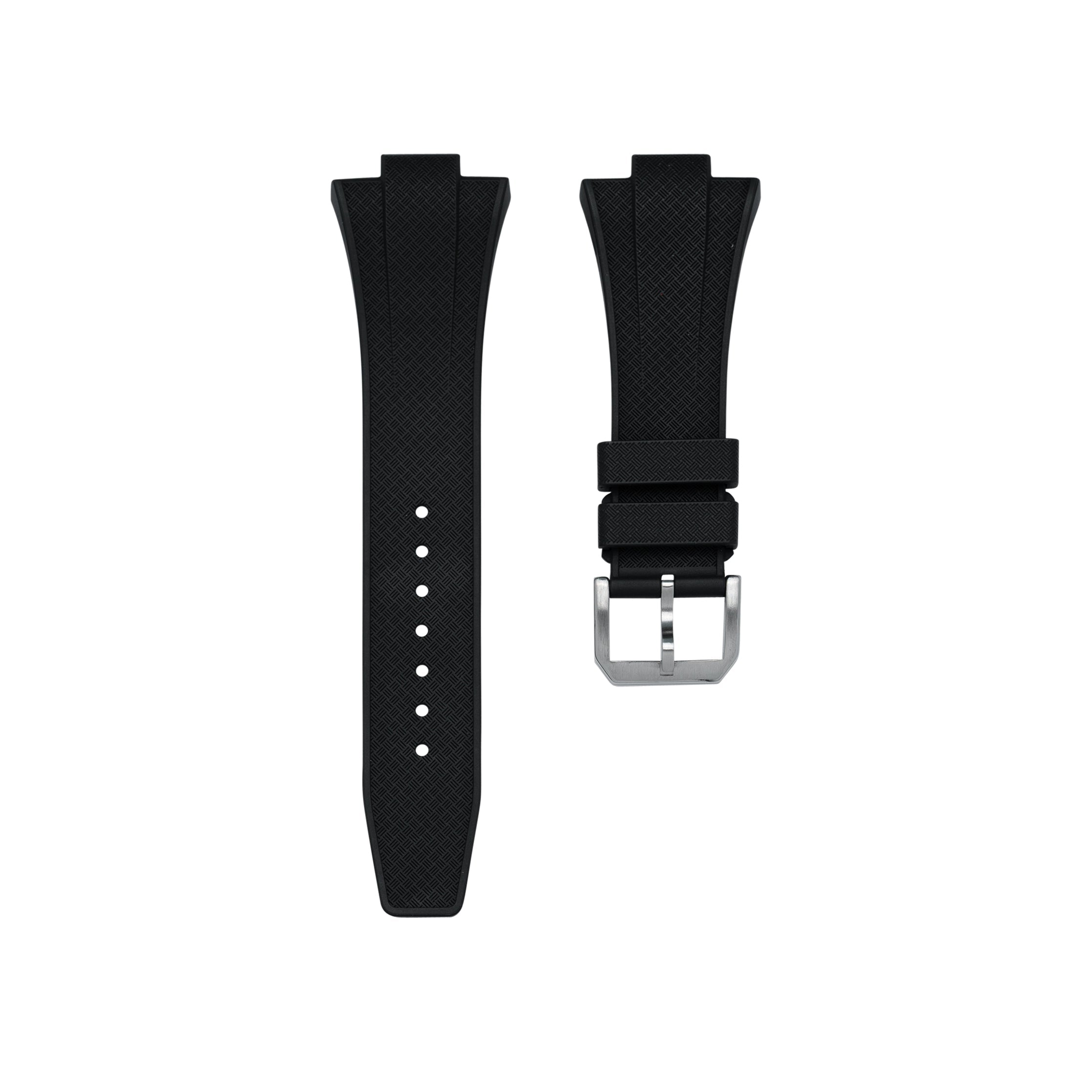 Black Rubber Strap for Tissot PRX