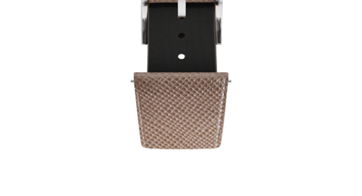 Taupe Saffiano Stitchless Strap