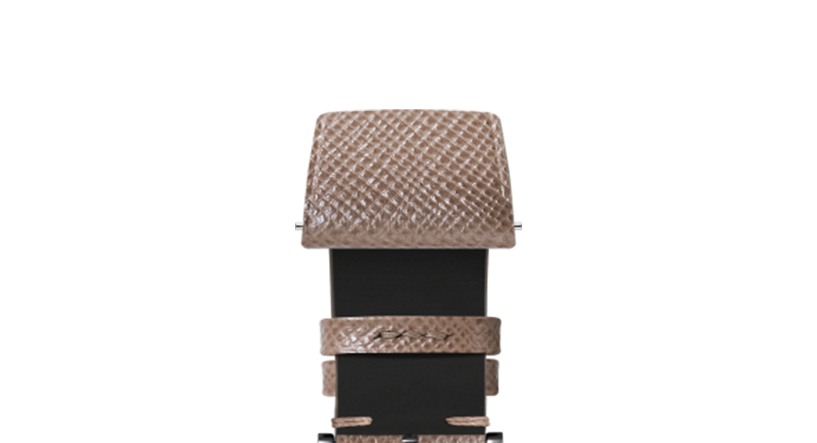 Taupe Saffiano Stitchless Strap