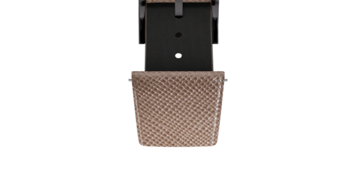 Taupe Saffiano Stitchless Strap