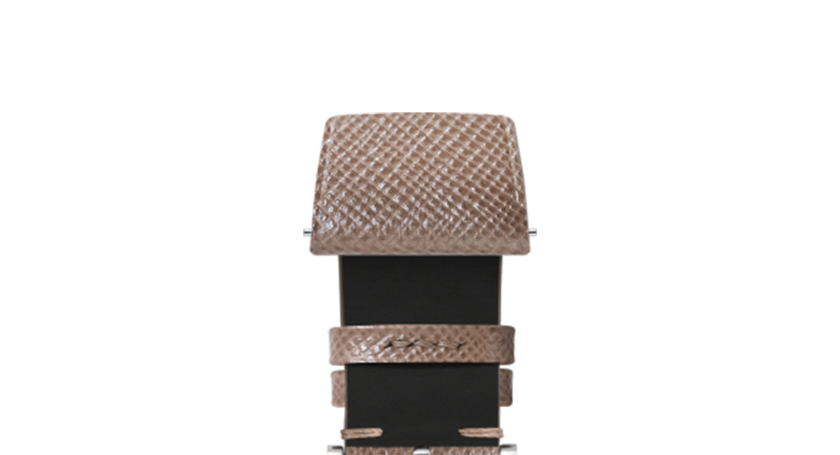 Taupe Saffiano Stitchless Strap