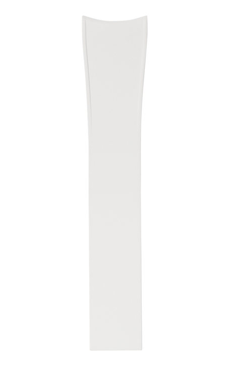 White Curved CTS Rubber Strap for MB&F LM101