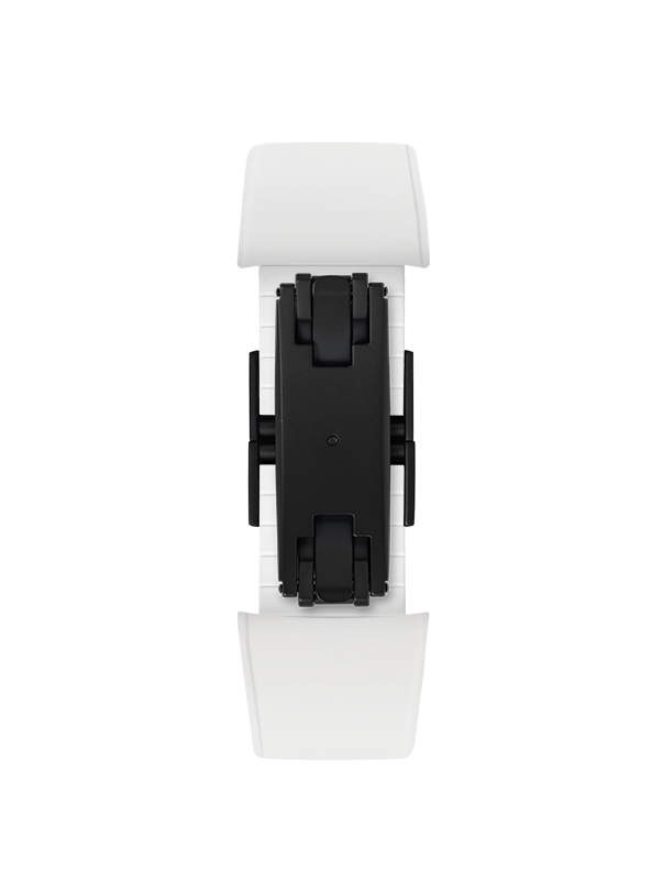 White Curved Rubber CTS Strap