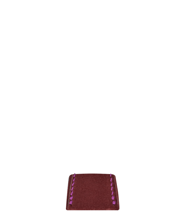 Wine Red Nubuck Slim Strap