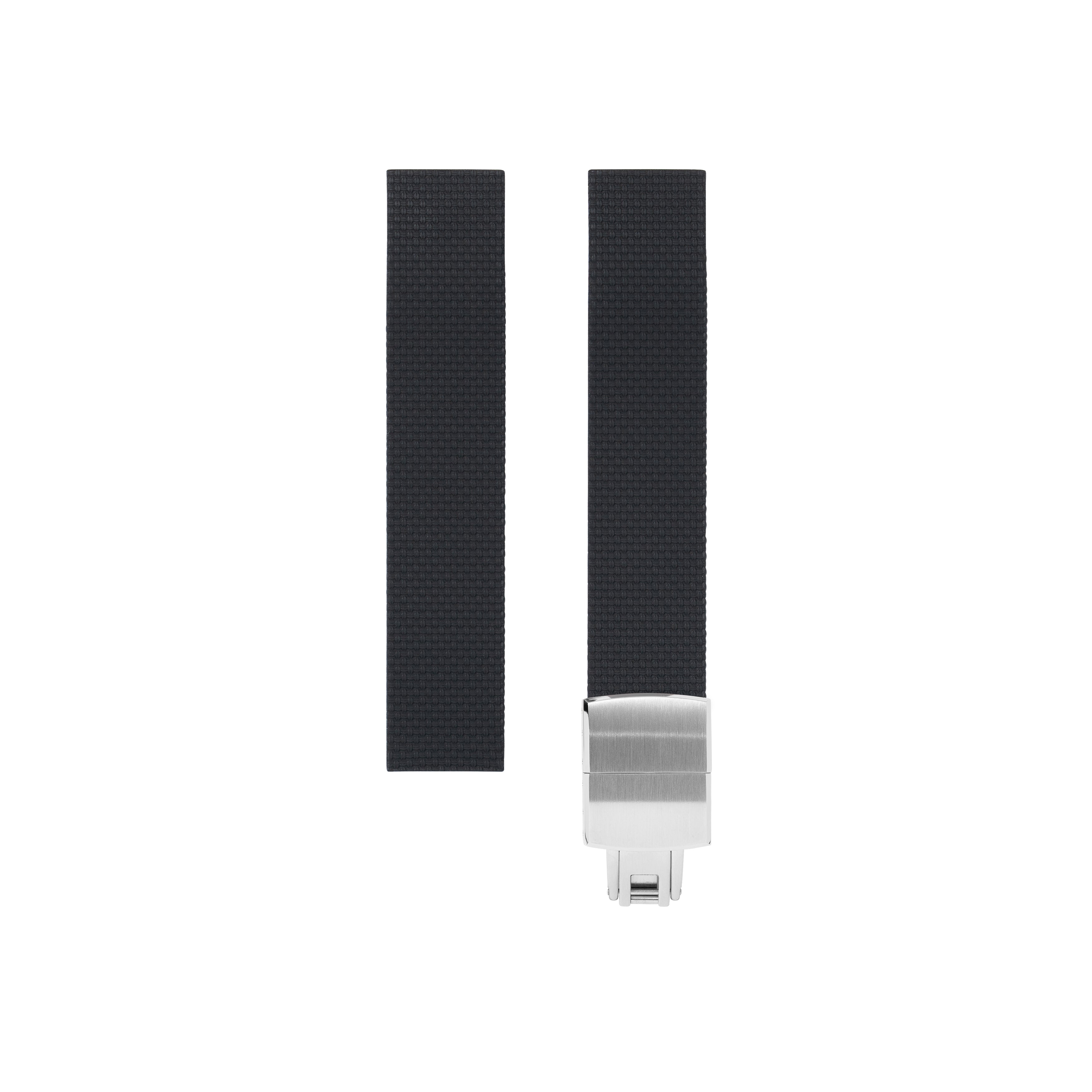 Black Sailcloth CTS Rubber Strap for F.P. Journe Élégante