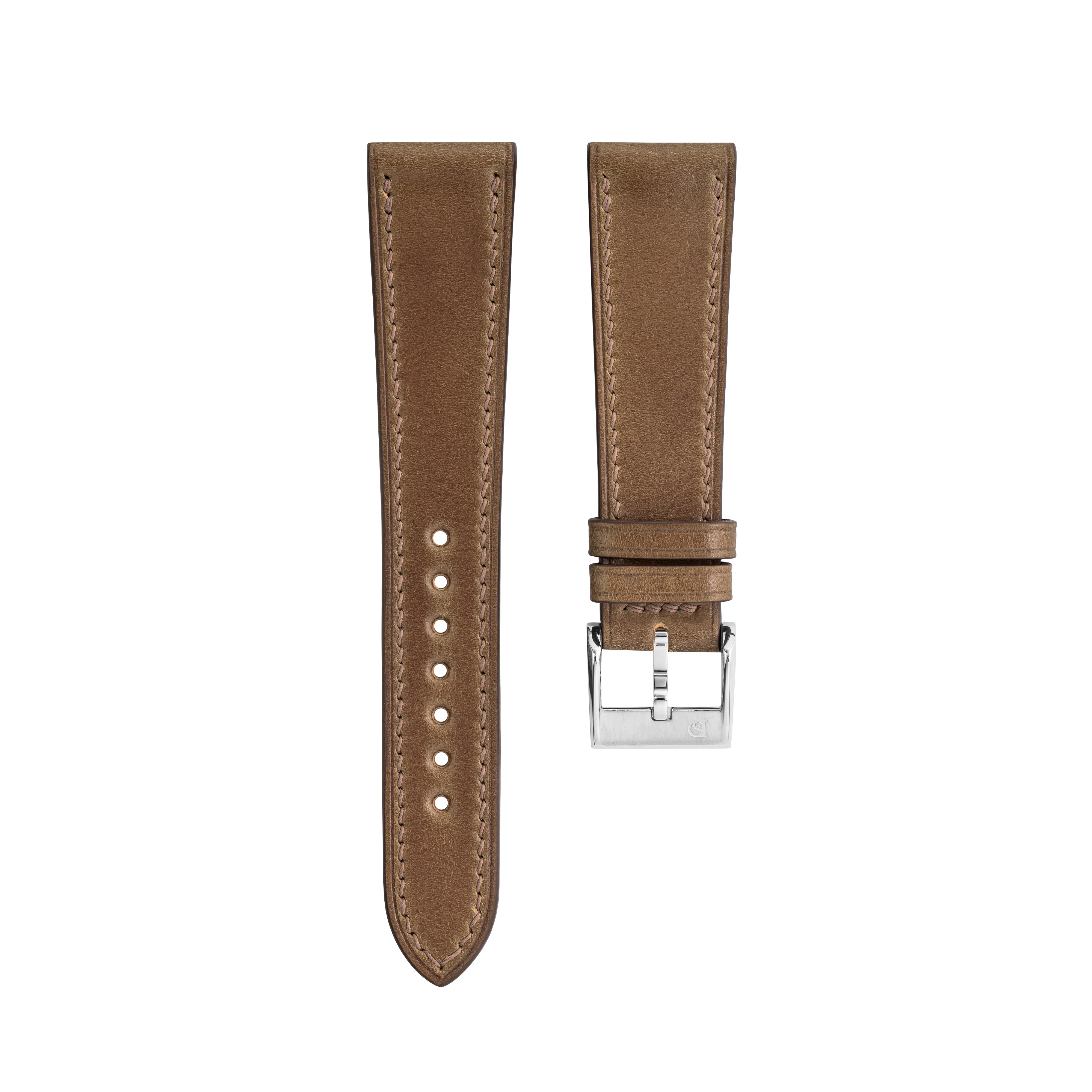 Cognac Shell Cordovan Slim Strap