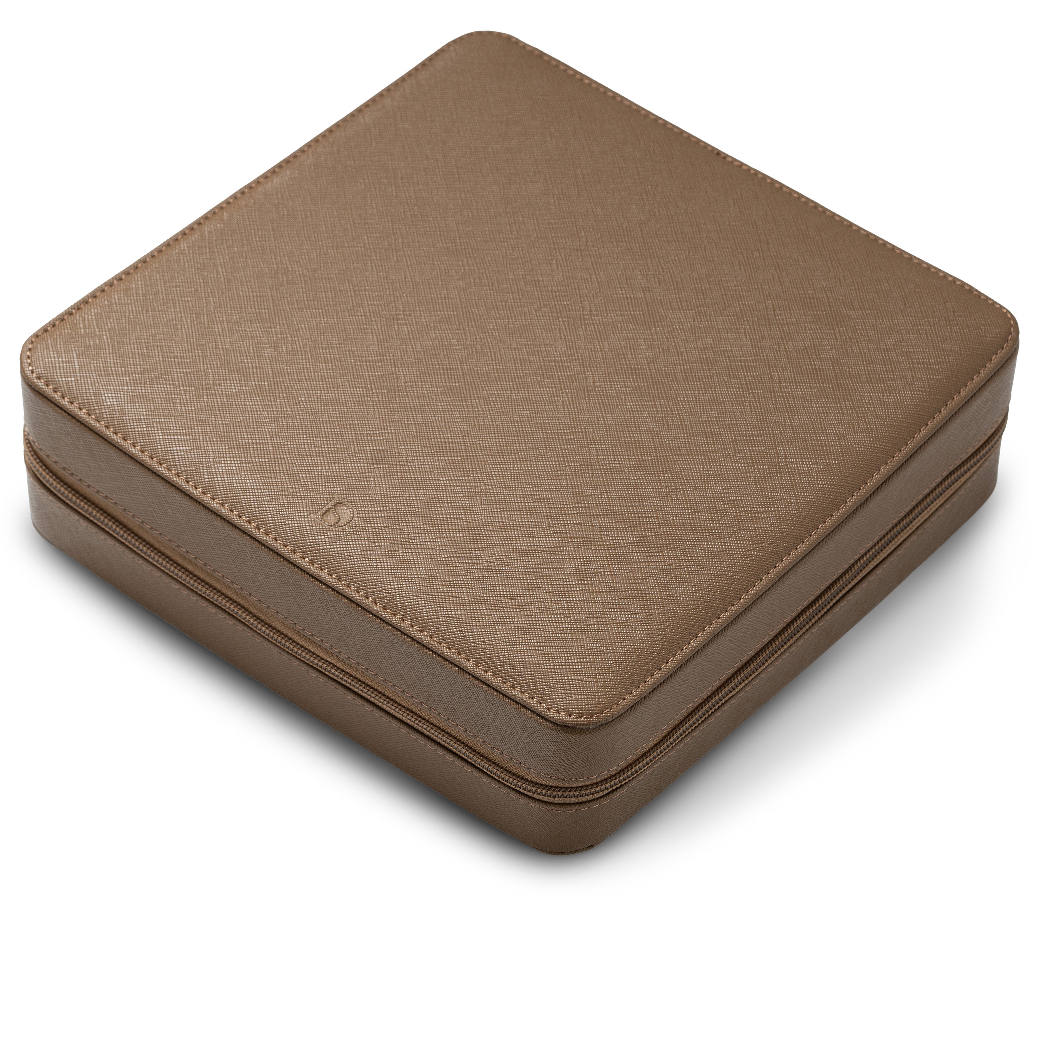 Zip Box (Twelve) - Brown/Light Brown