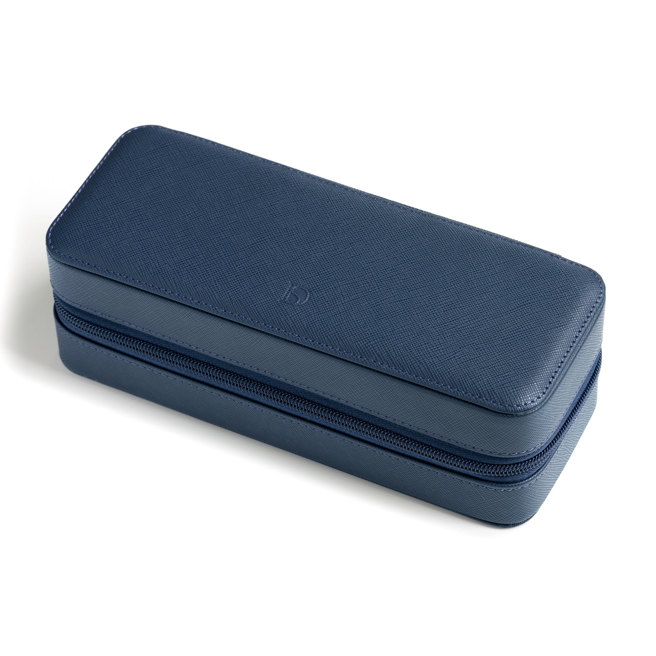 Overstock: Zip Box (Four) - Navy/Orange