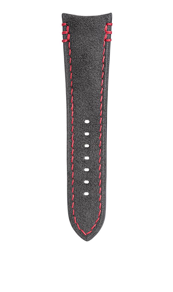Dark Grey Alcantara (Red) Strap for MB&F MAD1