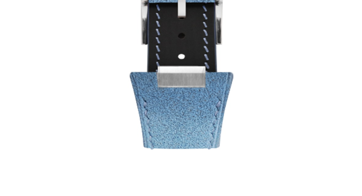 Baby Blue Alcantara Strap for Tissot PRX