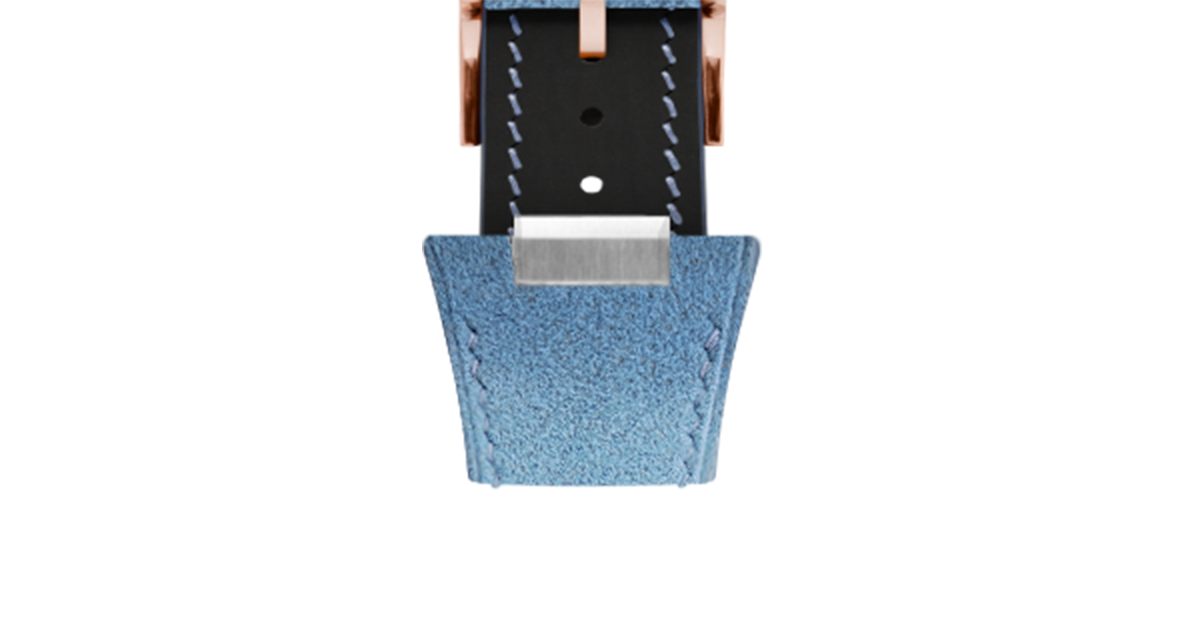 Baby Blue Alcantara Strap for Tissot PRX