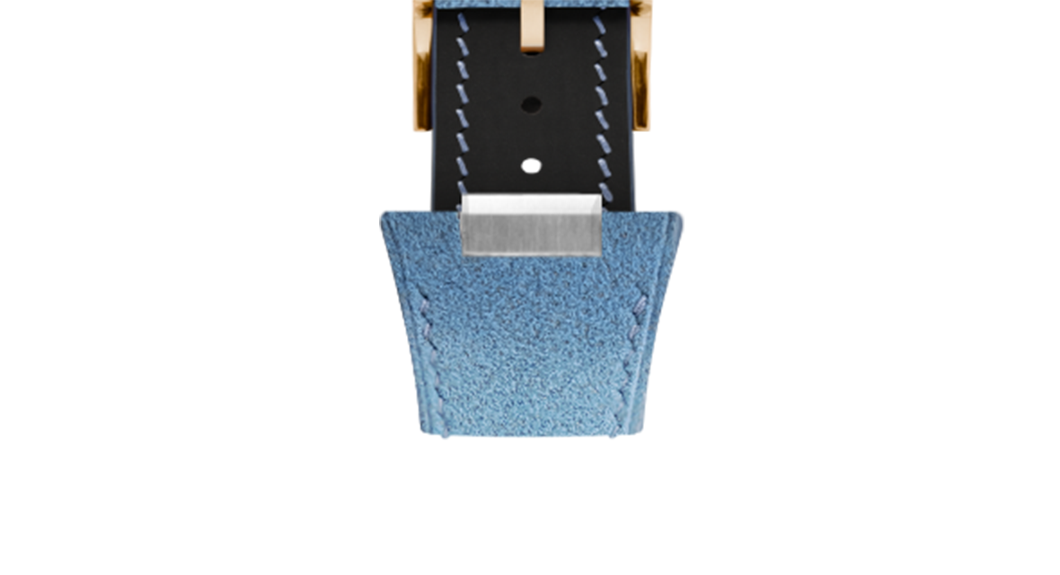 Baby Blue Alcantara Strap for Tissot PRX