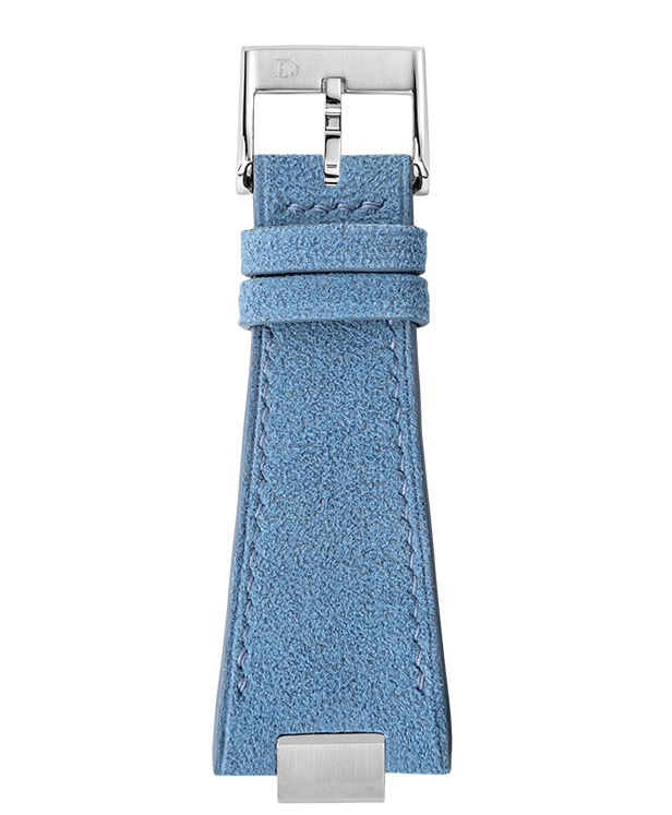 Baby Blue Alcantara Strap for Tissot PRX