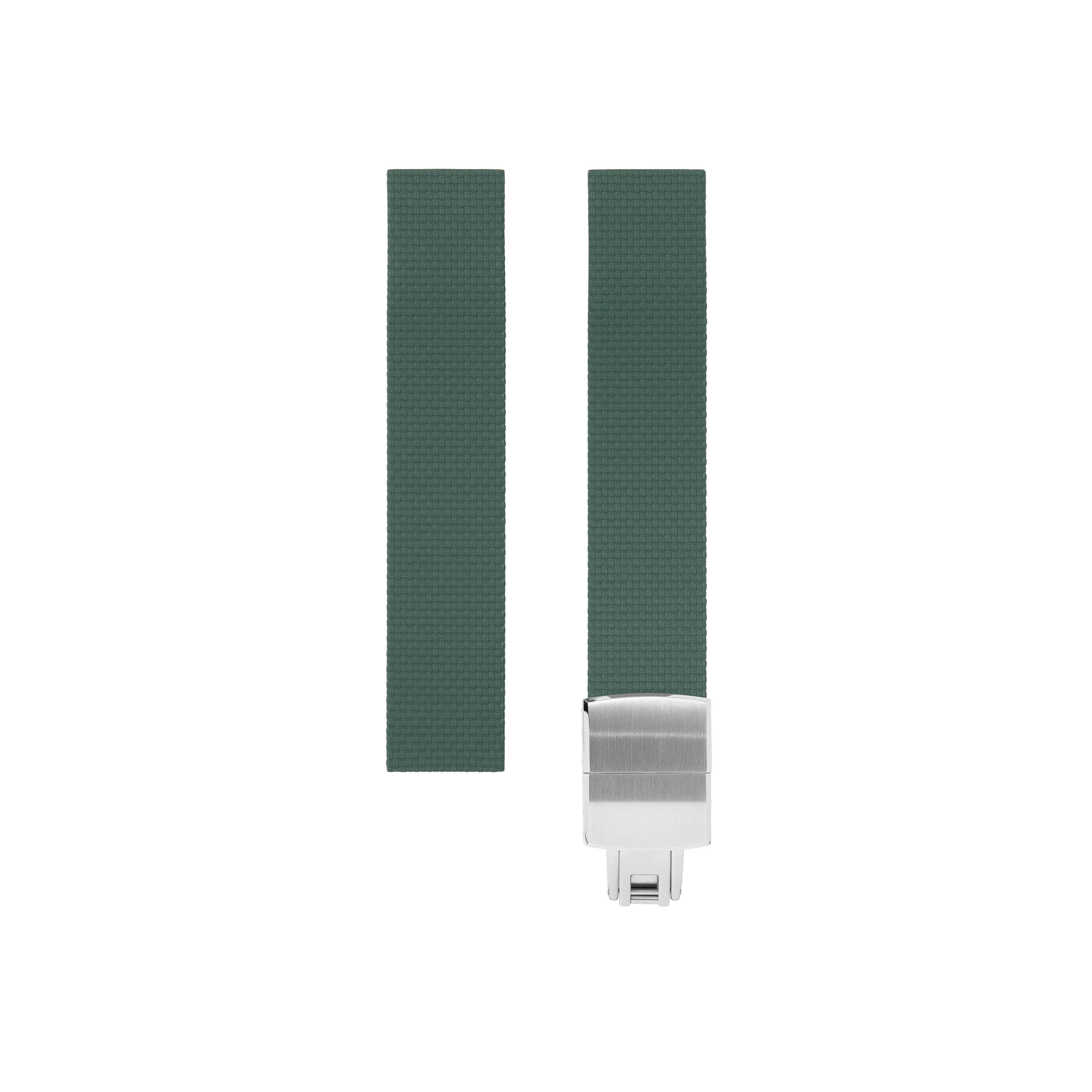 Emerald Green Sailcloth CTS Rubber Strap for F.P. Journe Élégante