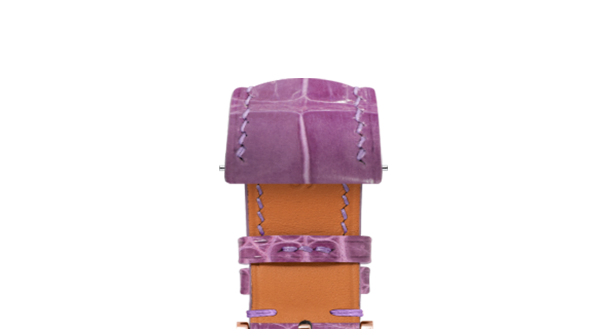 Glossy Lilac Crocodile Signature Strap