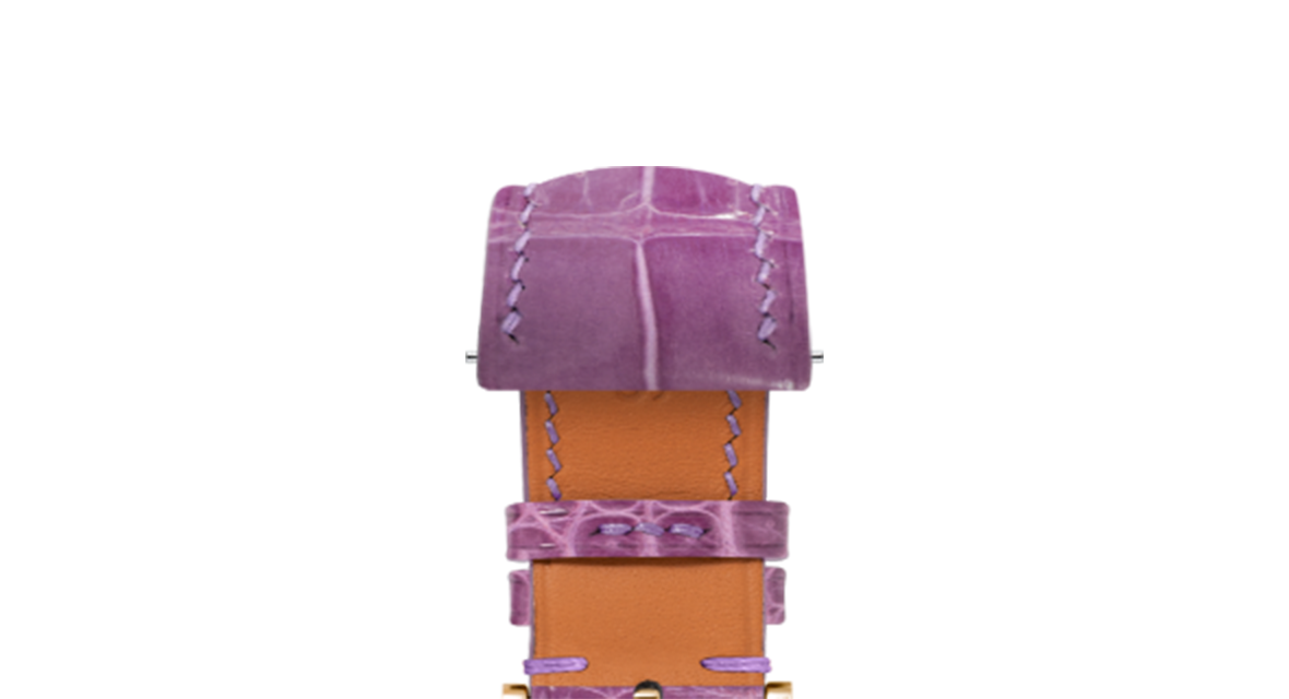 Glossy Lilac Crocodile Signature Strap