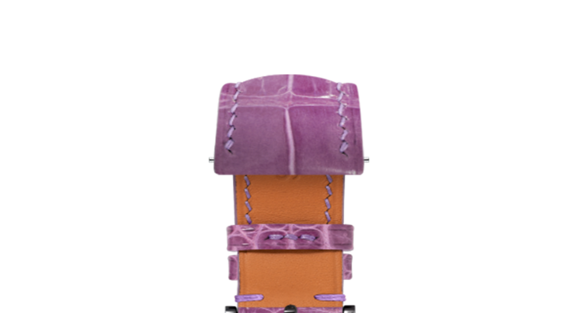 Glossy Lilac Crocodile Signature Strap