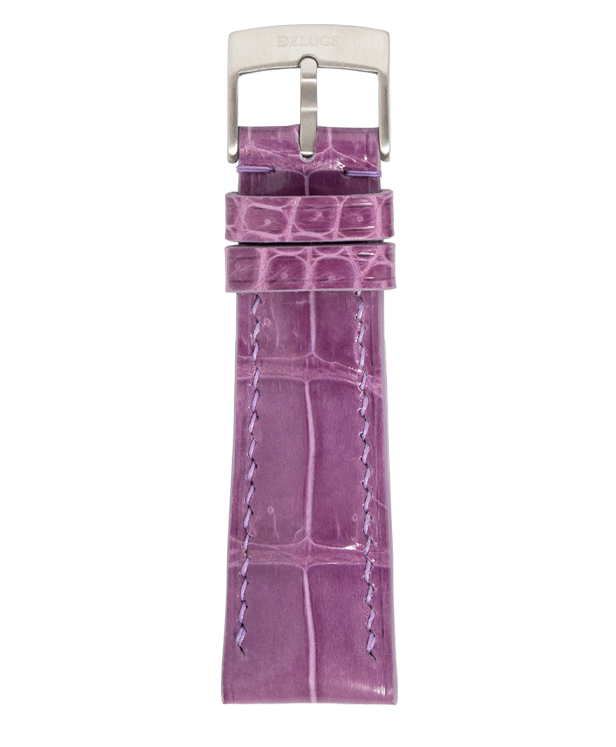Glossy Lilac Crocodile Signature Strap