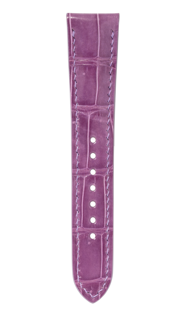 Glossy Lilac Crocodile Signature Strap