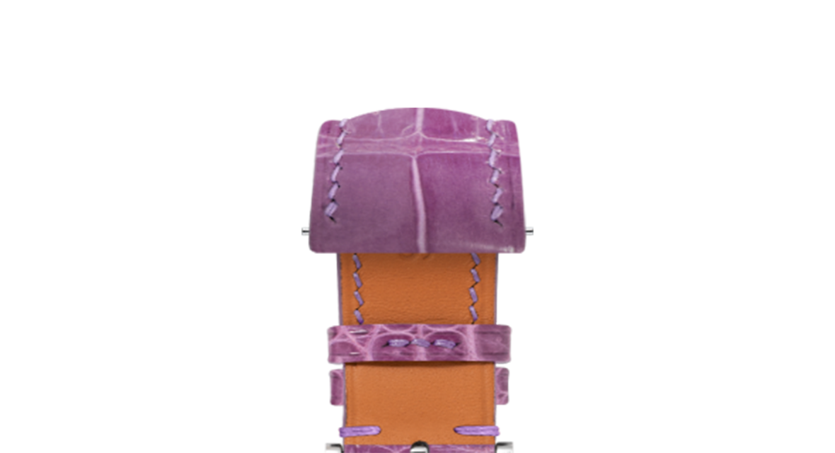 Glossy Lilac Crocodile Signature Strap