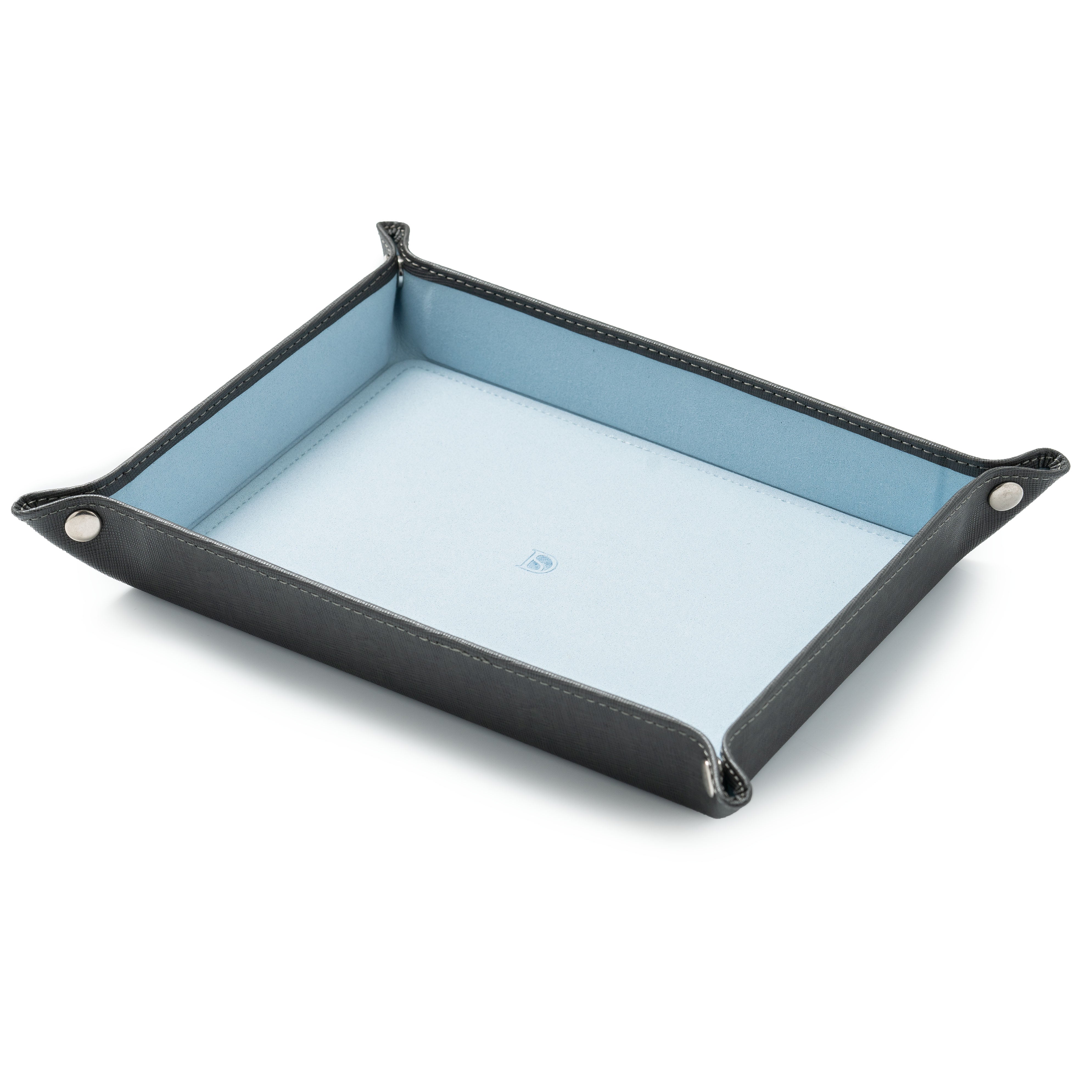 Valet Tray - Grey / Sky Blue