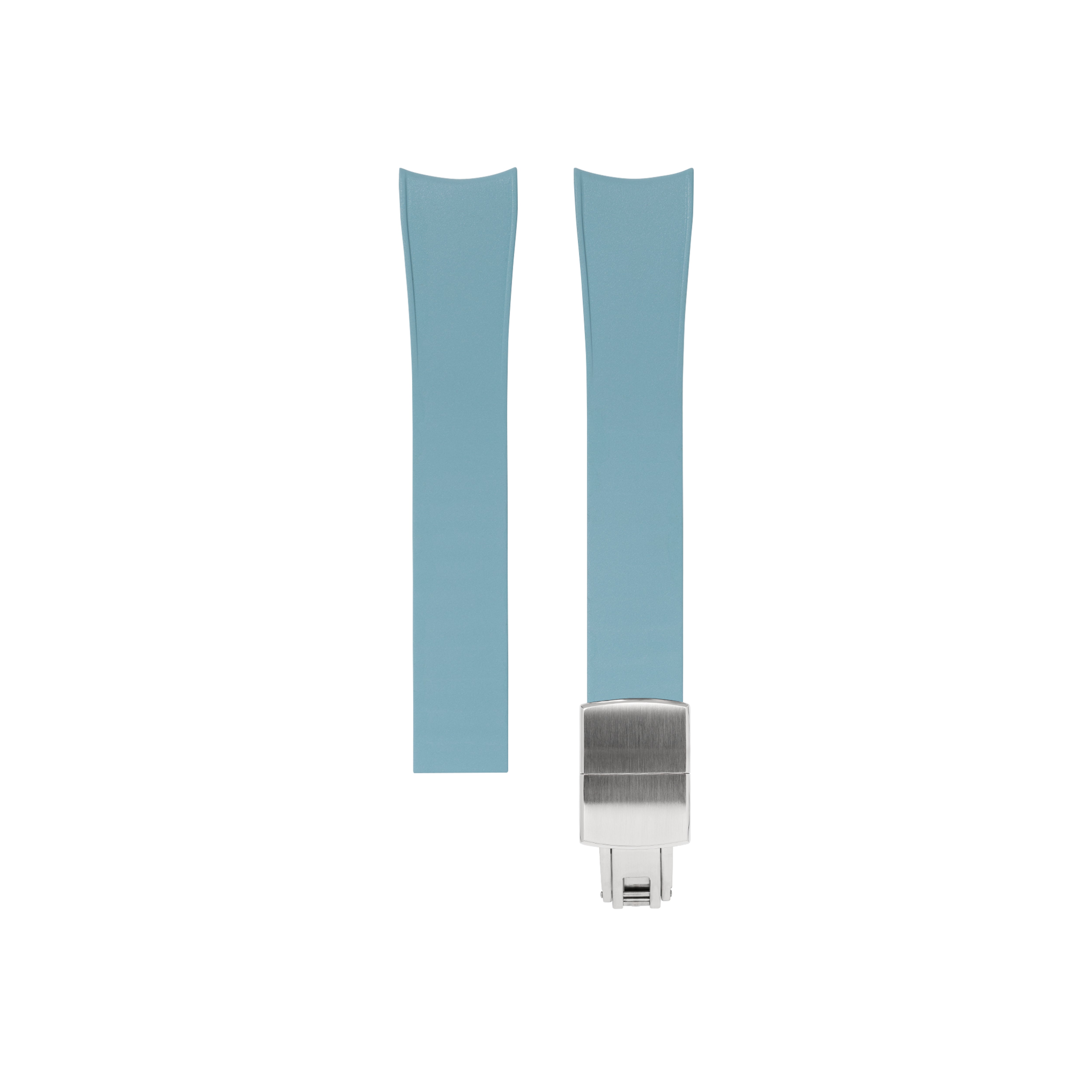Baby Blue Curved Rubber CTS Strap