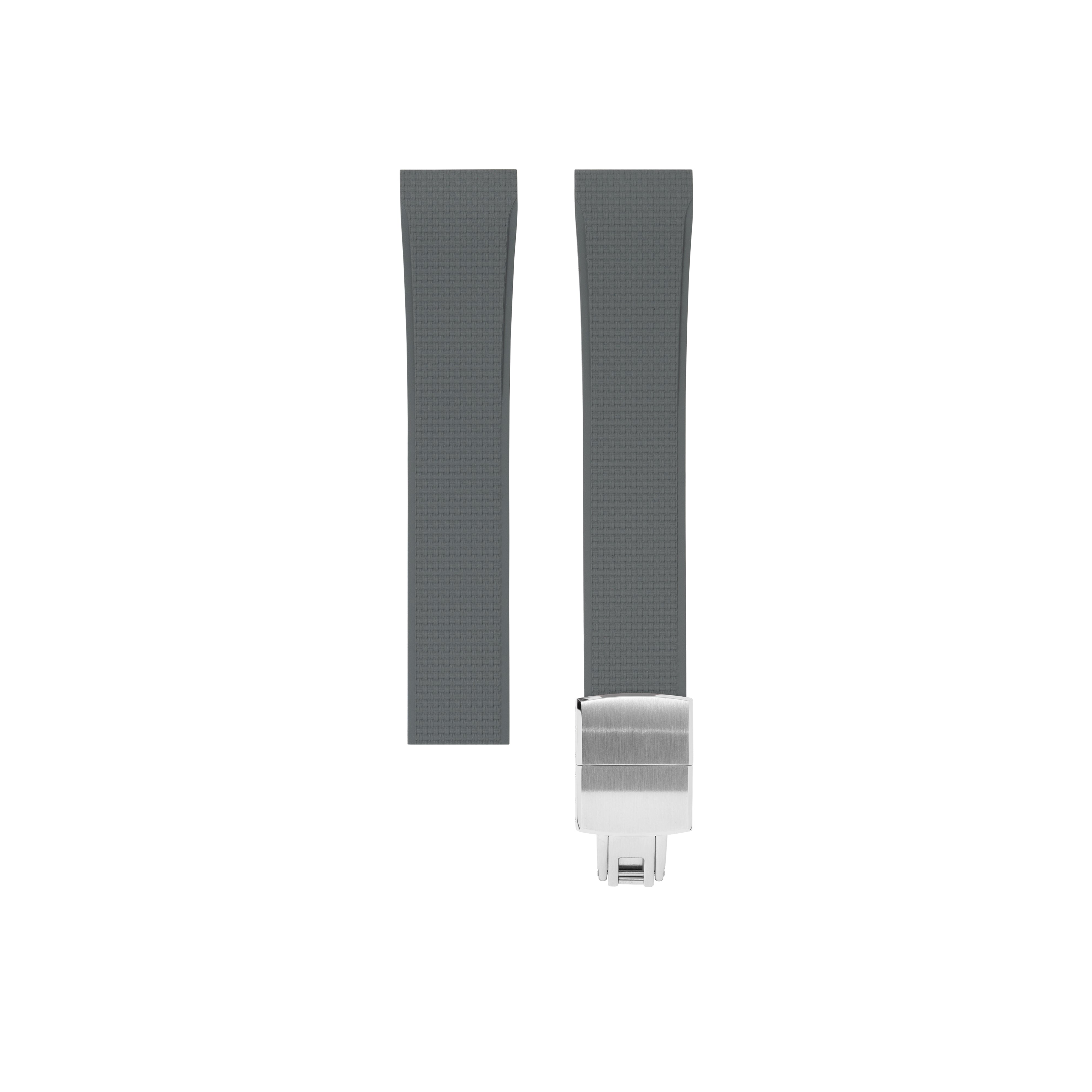 Grey Sailcloth CTS Rubber Strap for Cartier Santos de Cartier