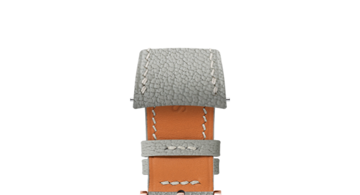 Light Grey Chevre Slim (Curved) Strap
