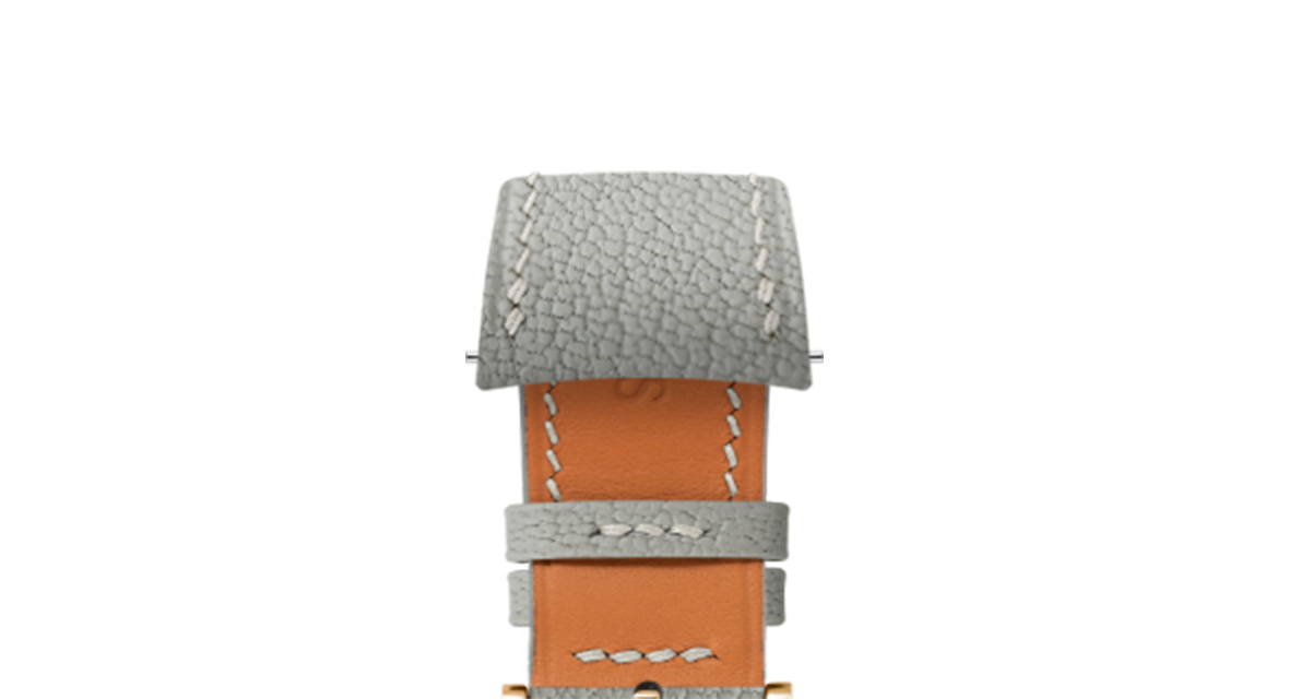 Light Grey Chevre Slim (Curved) Strap
