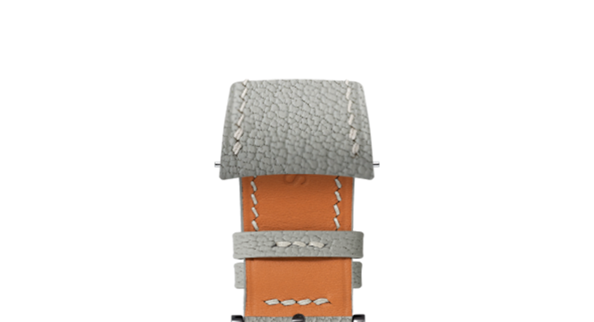 Light Grey Chevre Slim (Curved) Strap