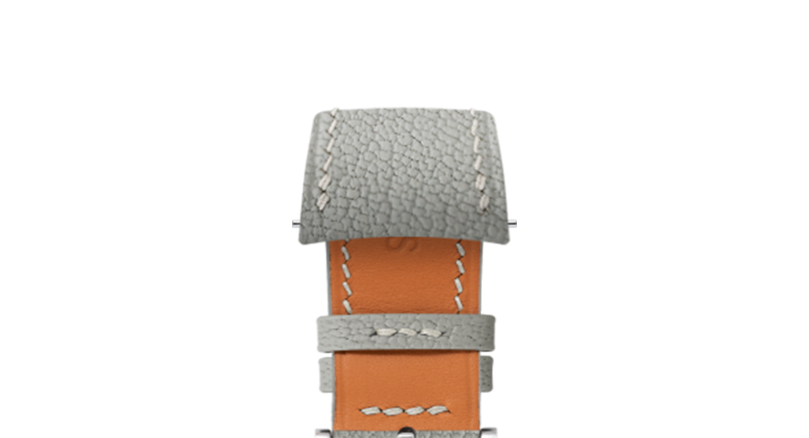 Light Grey Chevre Slim (Curved) Strap