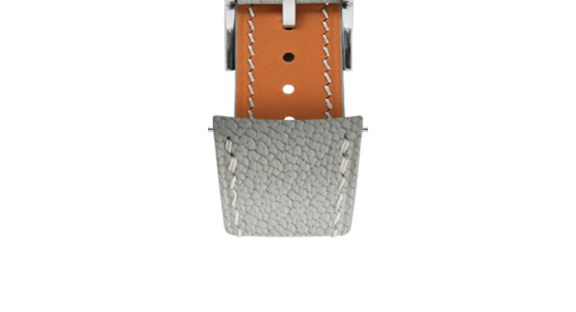 Light Grey Chevre Slim (Curved) Strap
