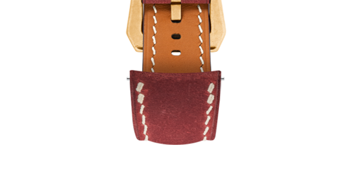 Maroon Crazy Horse Chunky Strap