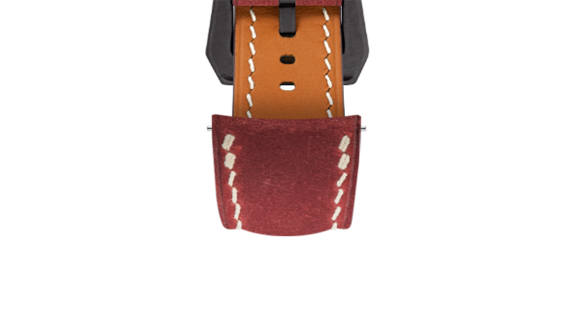 Maroon Crazy Horse Chunky Strap