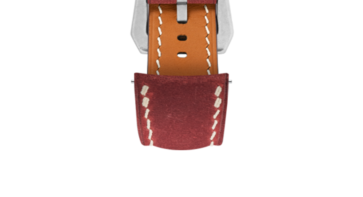 Maroon Crazy Horse Chunky Strap