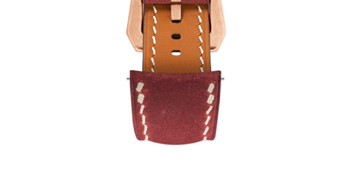 Maroon Crazy Horse Chunky Strap
