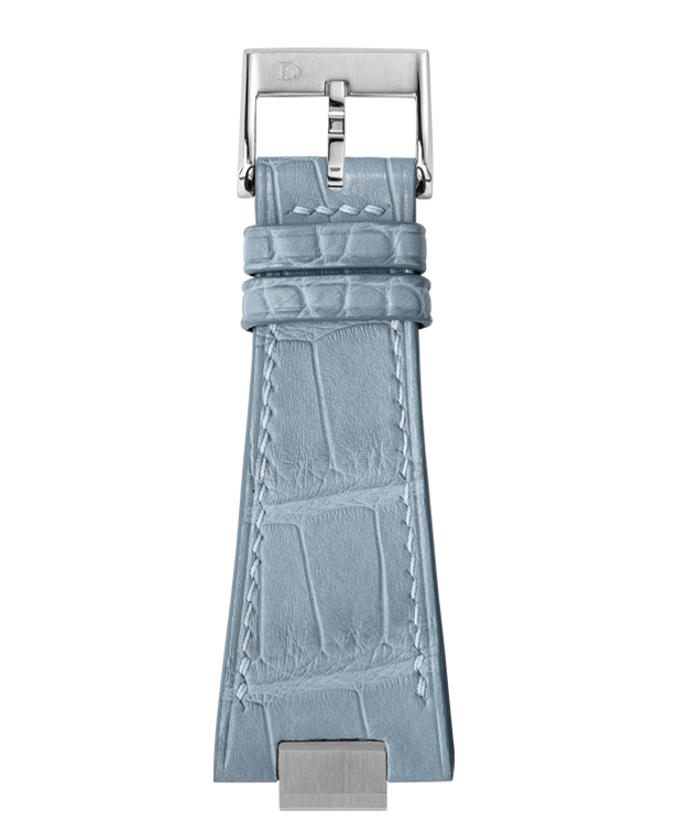 Matte Astral Blue Alligator Strap for Tissot PRX