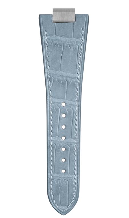 Matte Astral Blue Alligator Strap for Tissot PRX