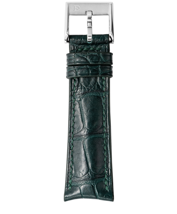 Matte Boreal Green Alligator Signature (Curved) Strap