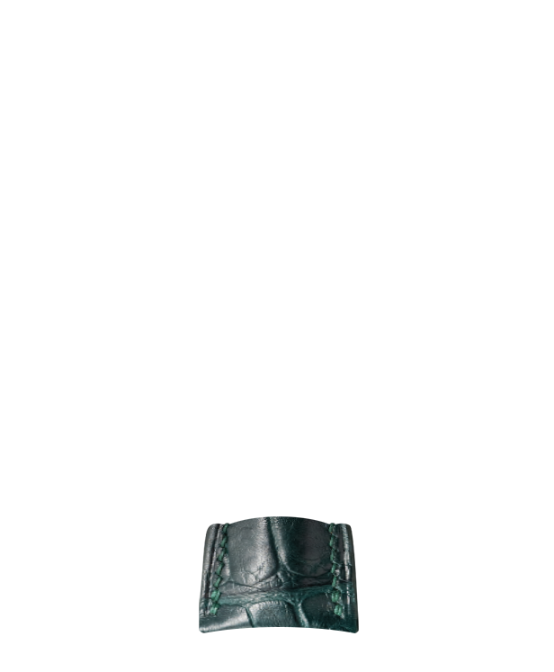 Matte Boreal Green Alligator Signature (Curved) Strap