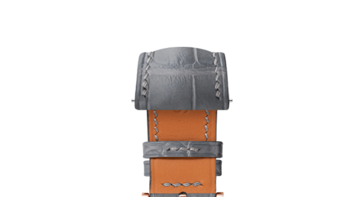 Matte Dolphin Grey Alligator Signature Strap