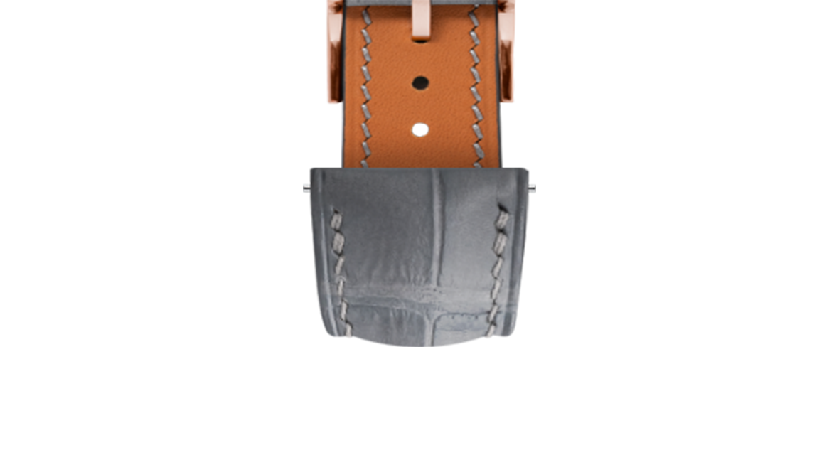 Matte Dolphin Grey Alligator Signature Strap