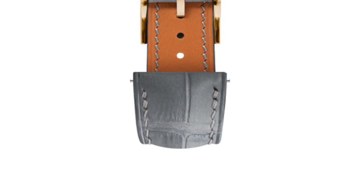 Matte Dolphin Grey Alligator Signature Strap