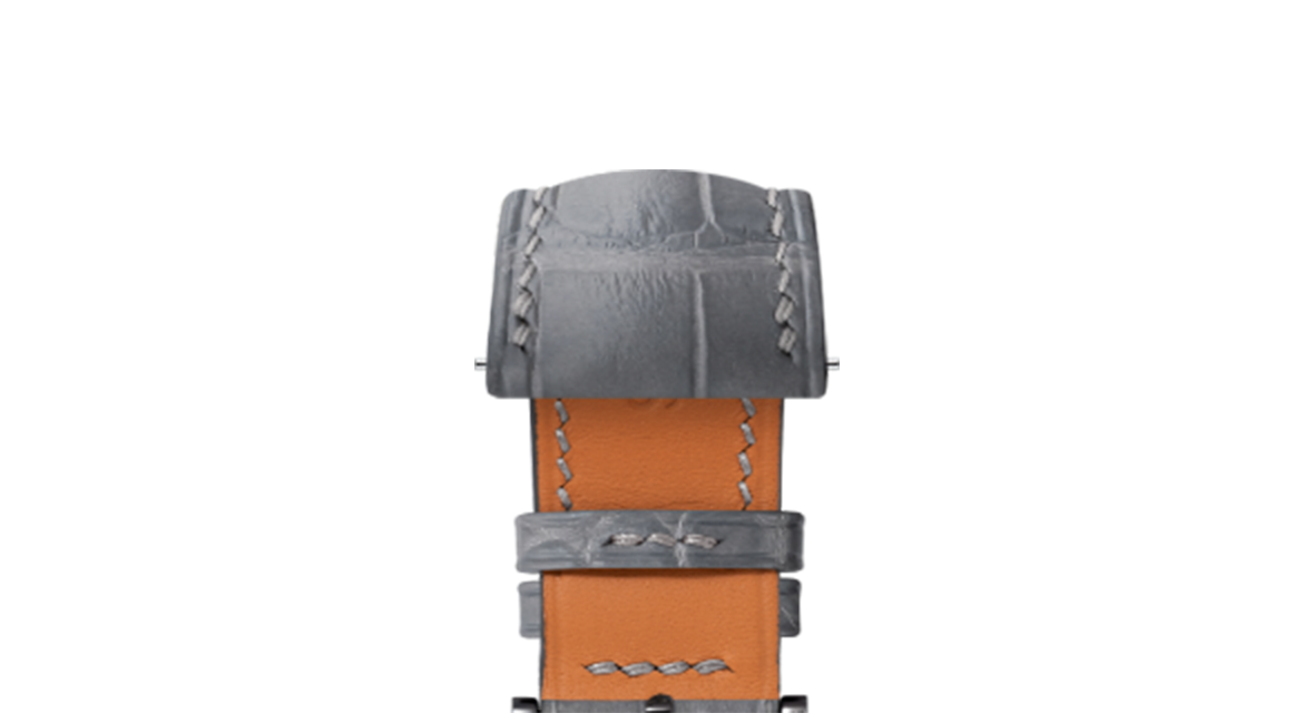 Matte Dolphin Grey Alligator Signature Strap