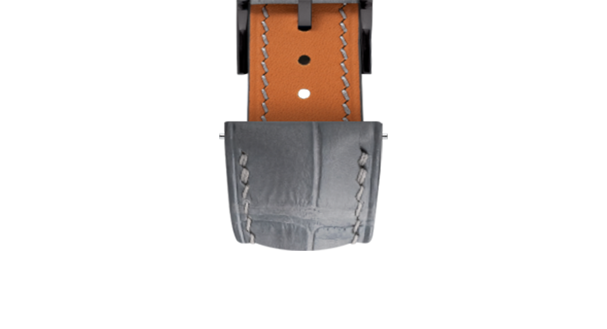 Matte Dolphin Grey Alligator Signature Strap