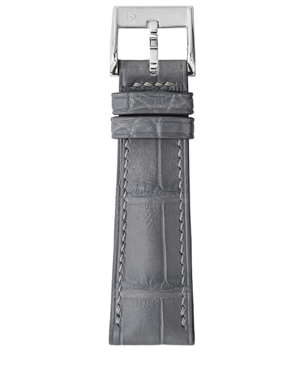 Matte Dolphin Grey Alligator Signature Strap