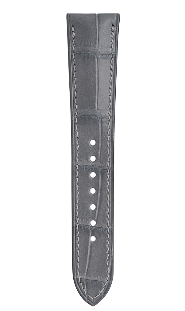 Matte Dolphin Grey Alligator Signature Strap