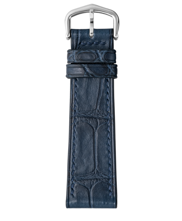 Matte Navy Alligator Strap for Cartier Tank