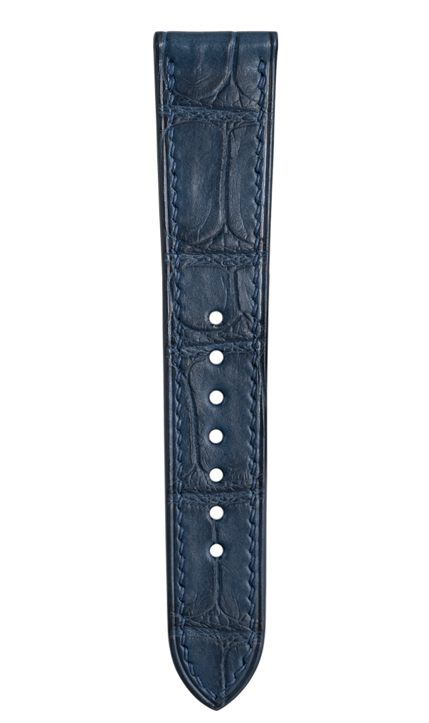 Matte Navy Alligator Strap for Cartier Tank