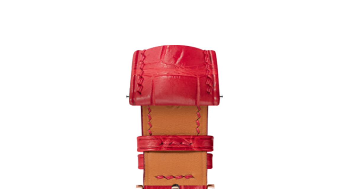 Matte Red Alligator Signature Strap